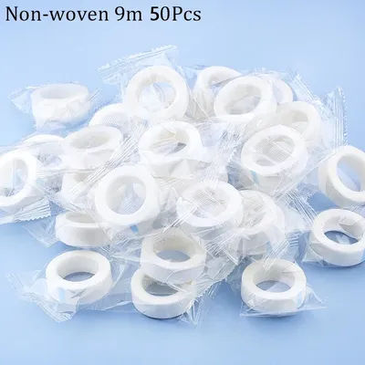 Wholesale 20/50Rolls Eyelash Extension Tape Breathable PE/Japanese Paper Tape Adhesive Patches Under Eye Pad Grafting Tapes