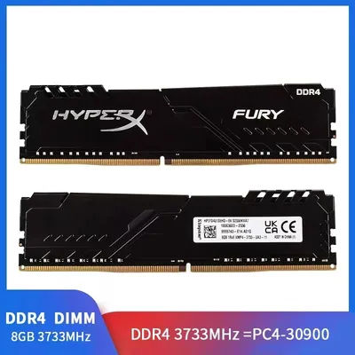 DDR4 Fury Memoria RAM 3733MHz 8GB Gaming Desktop Memory PC4-30900 288Pin DIMM DDR4 RAM
