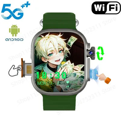 Touch ID S10 Ultra 3 MAX Smartwatch 4G/5G Version cellulaire montre intelligente 2025 nouvelle caméra rotative GPS appel Global appel vidéo NFC