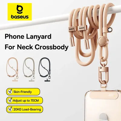 Baseus – languette de sangle de téléphone, Patch Ultra-fin, lanière réglable, porte-clés détachable
