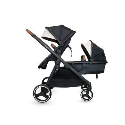 Gladly Family Piper Stroller Second Seat:2-in-1 Toddler Seat + Bassinet - Aloe