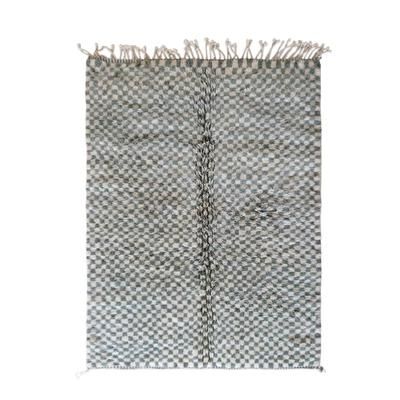 Tappeto berbero marocchino in pura lana verde 179 x 276 cm