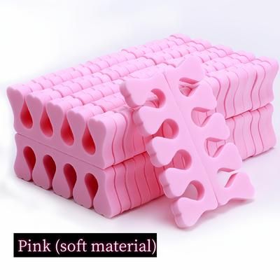 TEMU 50pcs Hypoallergenic Toe Separators - Comfortable, Formaldehyde-free, Ideal For Nail Care, And Pedicures - Home & Salon Use, Nail | Comfortable Toe Separators | Formaldehydefree Product