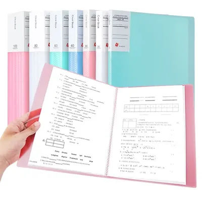 A4 Semi Transparent PP Brochure, Multiple Page Sizes To Choose From, Classified Insert Folder, Conference Document Organization,