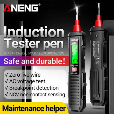 ANENG VD807 One-word Induction Portable 50/60Hz Smart Electric Pen Tester NCV Sensor AC 12-300V Non-contact Wire Detector Tools