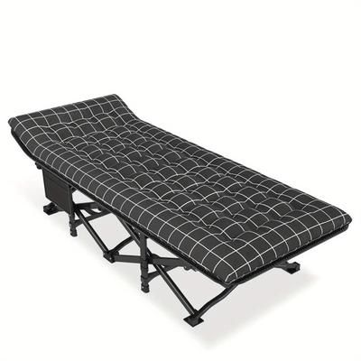 TEMU Portable Folding Bed, Heavy Duty Folding Camping Cot With Mattress, Backpacking Ultralight Folding Lightweight Cot Up Heavy Duty For Outdoor Camping Hiking Travel Beach