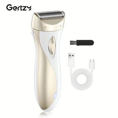 TEMU Women's Rechargeable Electric Shaver - Trimmer For , Legs, Underarms, And Bikini Area, Comfortable Grip, Ideal For Travel, Usb Type-c Charging, Perfect Christmas Gift