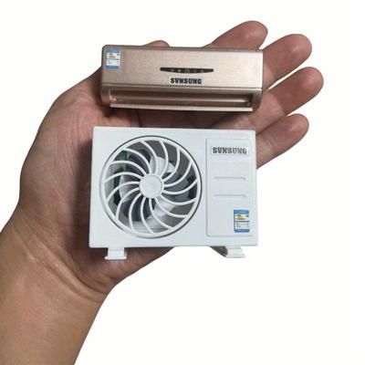 TEMU 2pcs Set Of Miniature Air Conditioner Models For Dollhouse, Small Decorative Items For Life Scene Setup