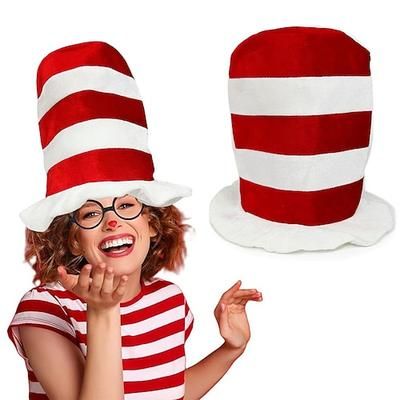Cappello Accessori Cappello a cilindro Personaggio classico delle fiabe Personaggi dei libri di fiabe Cosplay for Unisex Bambini Adulti Halloween Carnevale Settimana del libro Performance Vestirsi in