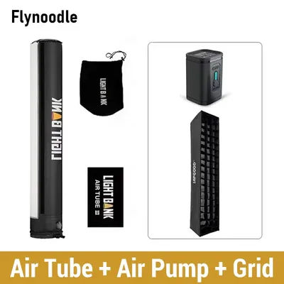 Flynoodle Air Tube Inflatable Softbox for Aputure Nanlite Godox ZHIYUN COLBOR Video Light Diffuser Accessories