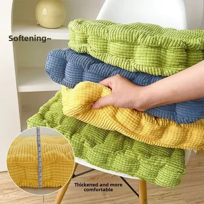 Siège Tatami carré épais en épi de maïs, coussin de chaise de bureau, canapé doux pour décoration de sol de maison, oreiller de genou en Textile, tapis d'extérieur de bureau