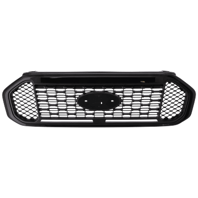 JC Whitney Grille Assembly ABS Plastic Textured (Gloss Black) Shell & Insert Grille, 1-year unlimited-mileage warranty RF07010174