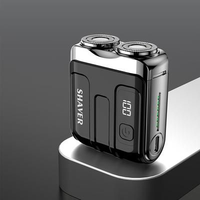 TEMU Mini Men's Professional Electric Shaver, Portable Cordless Electric Trimmer, Usb Charging Type C, Led Display, Start, Magnetic Floating Cutter Head, Holiday Gift