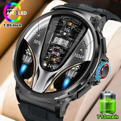 LIGE 1.85 pouces HD Bluetooth appel montre intelligente hommes sport Fitness Tracker moniteur cardiaque 710mAh Smartwatch pour XIAOMI Android iOS