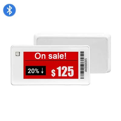 Bluetooth Version Electronic Shelf Label Waterproof Supermarket Eink Price Tag Display Screen E-paper System