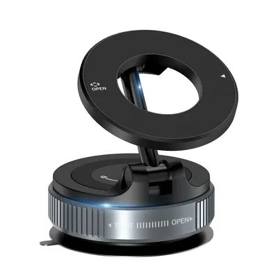K007 Strong Magnetic Car Phone Holder Foldable Design 360° Adjustable Vacuum Mount for