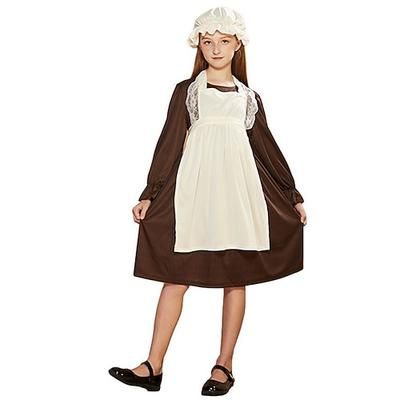 Costume di Carnevale Storico 2026 Abiti Costume Cameriera Sara Crewe Una piccola principessa Vittoriano Bambini Ragazze Halloween Carnevale Settimana del libro Performance Sinfonia di storie Vestirsi