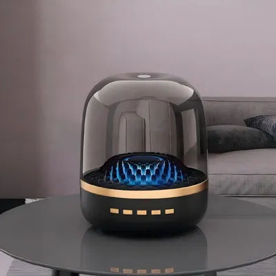 Boîte De son De basse haute puissance 120W, colonne sonore Surround 9D Harman 4ème plein écran Transparent Caixa De Som, haut-parleur Bluetooth TWS/TF