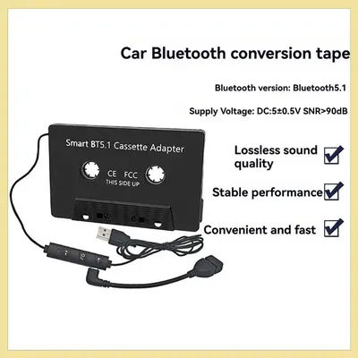 Adattatore per cassetta di alta qualità Adattatore per cassetta wireless universale Bluetooth 5.1 per auto camion con lettore APP cassetta
