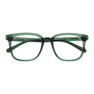 Unisex s square Green Acetate Prescription eyeglasses - Eyebuydirect s Wagner