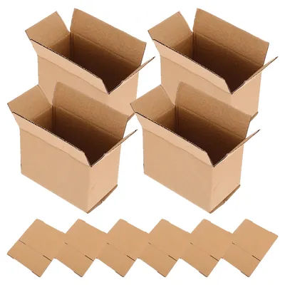 10 Pcs Corrugated Cardboard Boxes for Shipping Moving Packaging Reusable Paper Mailing Containers Safe Assembly Design