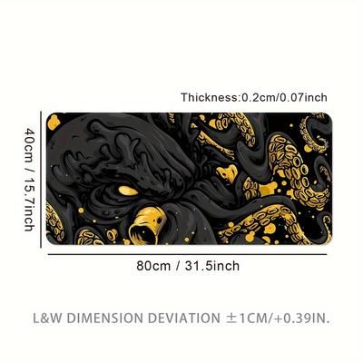 TEMU Large Gaming Mouse Pad , Size, Washable, Rectangular Desk Mat For , & Use