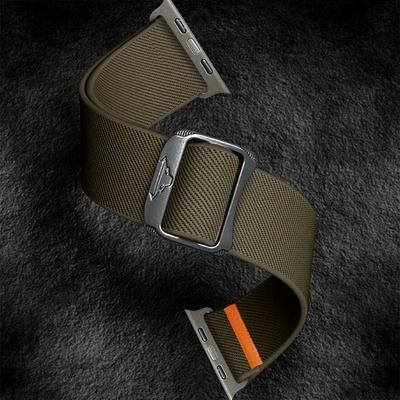 TEMU Stretchy Braided Nylon Sport Band With Secure For Iwatch 38mm-49mm - Comfortable, Breathable Fit For - Waterproof, Ideal For Iwatch -ultra