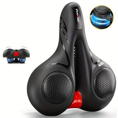 TEMU Xunting Gel Bike Seat - Comfortable, Breathable Mtb & Road With Shock Absorber For Riding Experience