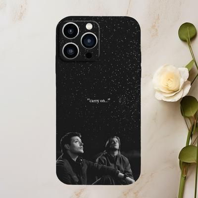TEMU Iphone Case Supernatural Iphone Case Pattern, Shockproof With Lens Protection, Black Tpu, Compatible With Iphone 11/ 12/ 13/ 14/ 15/ 16 Pro Max Case High-end Premium Unisex Case