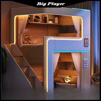 Bunk Beds E-sports Hotels Spacecraft CustomizationHomestays Student Dormitories Do Not Disturb Each Other Siblings High-low Beds