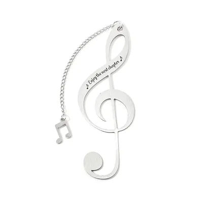 1PC creative music symbol bookmark, high-end reading bookmark, Thanksgiving, Christmas, Valentine's Day, birthday gift.