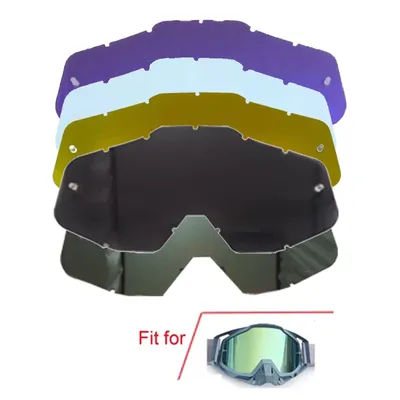 Lens of Motorcycle Goggles Accessories for 100% Sunglasses Motor Cycling Dirt Bike MX Replaced for 100 percent Goggle Lenses