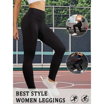 Women's Super Soft Leggings High Waisted Tummy Control No See Through Workout Yoga Running Athletic Push Up Gym Fitness Leggings