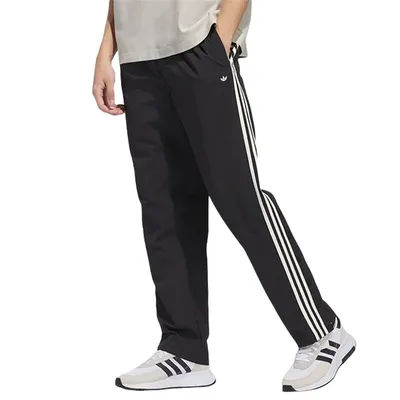 Adidas ORIGINALS BASKETBALL Men's Black Pants Retro Three stripes on the side Practice XS-XL IM9648