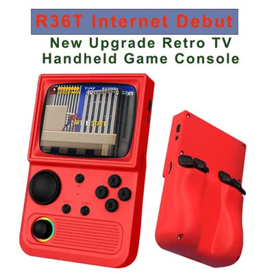 R36T Retro Handheld Video Game Console EmuEMEC System 3.5 Inch IPS Screen 2025 New Upgrade Portable Pocket Video Party Player