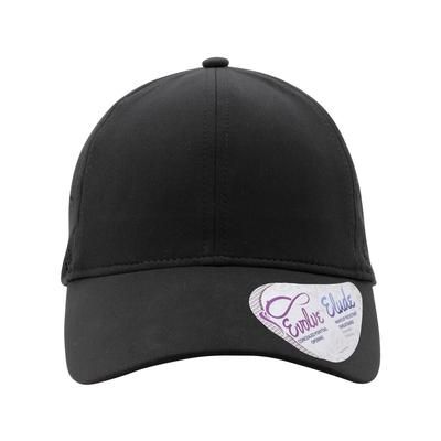 Infinity Her GABY Women's Perforated Performance Cap in Black/Swirl size Adjustable | Polyester/Spandex Blend