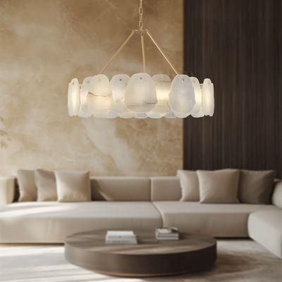 Alba | Alabaster Petal Chandelier | Warm White (3000k) / Small | MOD LIGHTING