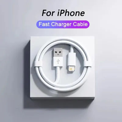 Câble USB d'origine 35W pour Apple iPhone 14 13 12 11 Pro Max 7 8 Plus XS XR, charge rapide USB C vers iOS, accessoires de chargeur