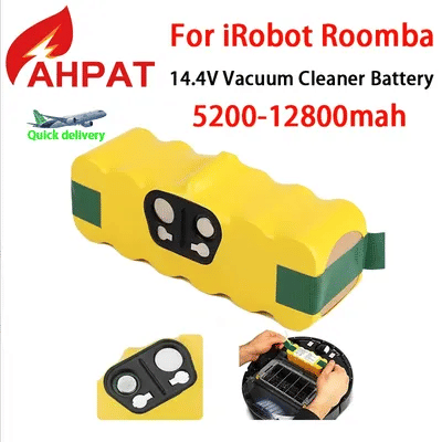 2025 New AHPAT 14.4 V, 5200-12800mAh,Bateria Para IRobot Roomba, 500, 600, 700, 800, 900 Series, 620, 650, 770, 780, 580
