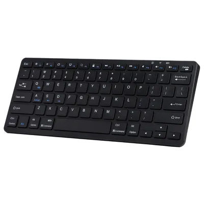 Ultra-thin Bluetooth Keyboard, Rechargeable Wireless Keyboard for iPad Pro Mini Air Tablet, iPhone, Samsung, Android Smartphone