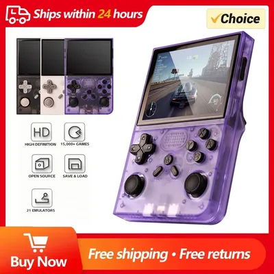 128GB/64GB R40 Retro Handheld Video Game Console Linux System 3.5 Inch IPS Screen Portable Pocket Video Player Games Boy Gift