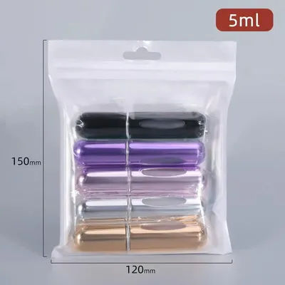 5Pcs 5ML Perfume Refill Bottle Portable Mini Refillable Spray Jar Scent Pump Empty Cosmetic Containers Atomizer Travel Tool