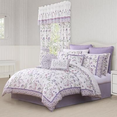 Nola 4 Piece Comforter Set by Royal Court in Lilac (Size CALKNG)
