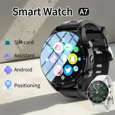 SmartWatch Z8 Max - 4G LTE, Dual Camera, 128GB+SIM, WiFi/GPS, IP68 Waterproof, Call/Video/Step Counter, Google Play Access
