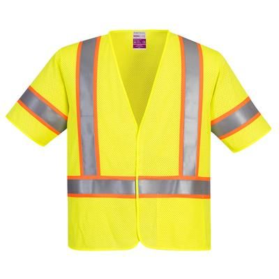 Portwest Modaflame Hi-Vis Class 3 FR Mesh Vest, Yellow, Size XL, Each (UFR24YERXL)