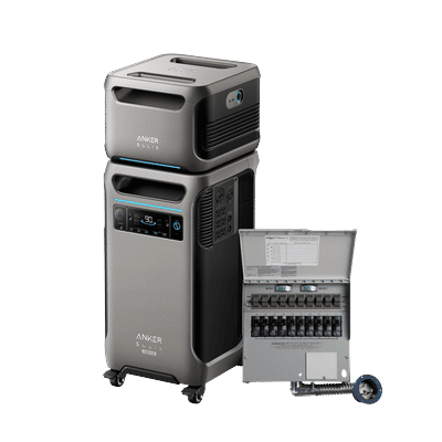 Anker SOLIX F3800 Plus + Expansion Battery + 10-Circuit Manual Transfer Switch