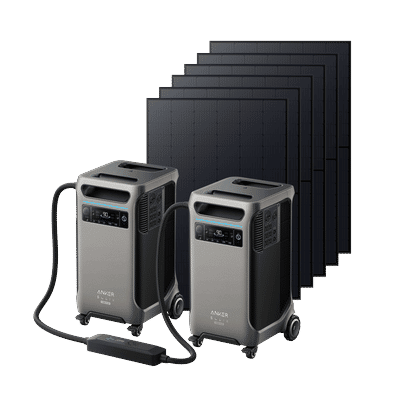 2× Anker SOLIX F3800 Plus + Double Power Hub + 6× 440W Rigid Solar Panel