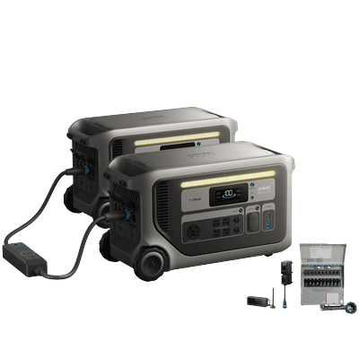 2× Anker SOLIX F3000 + Power Saver Kit + Transfer Switch