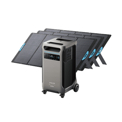Anker SOLIX F3800 Plus Solar Generator + 3× 400W Solar Panel