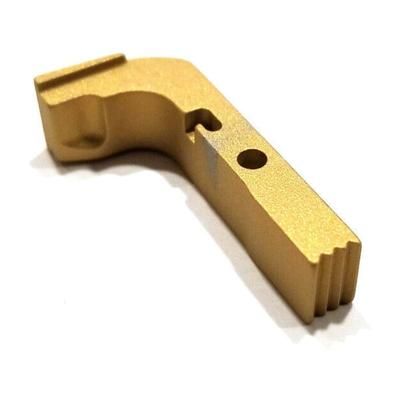 Centennial Defense Systems Extended Mag Release w/2.5lb Spring for Gen 1-3 10mm .45ACP Glock Serrated Gold 20624